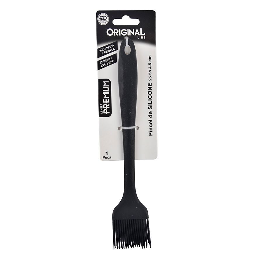Pincel Silicone Preto 25,5 Cm