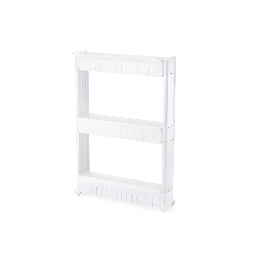 Estante Multiuso Branco Com Rodas
