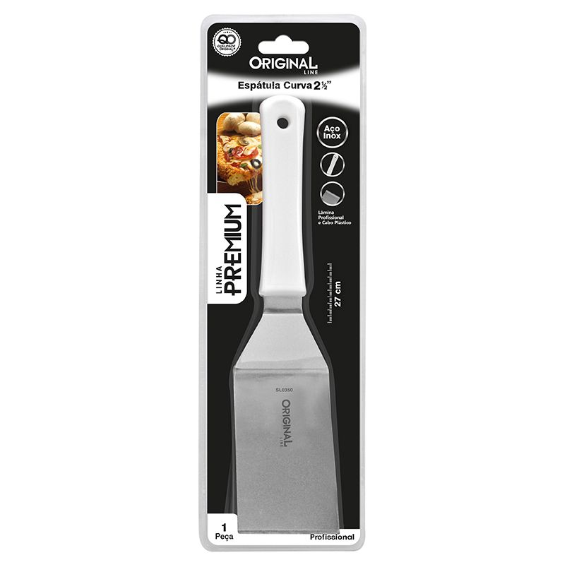 Espátula Curva Inox 2,5 27 Cm