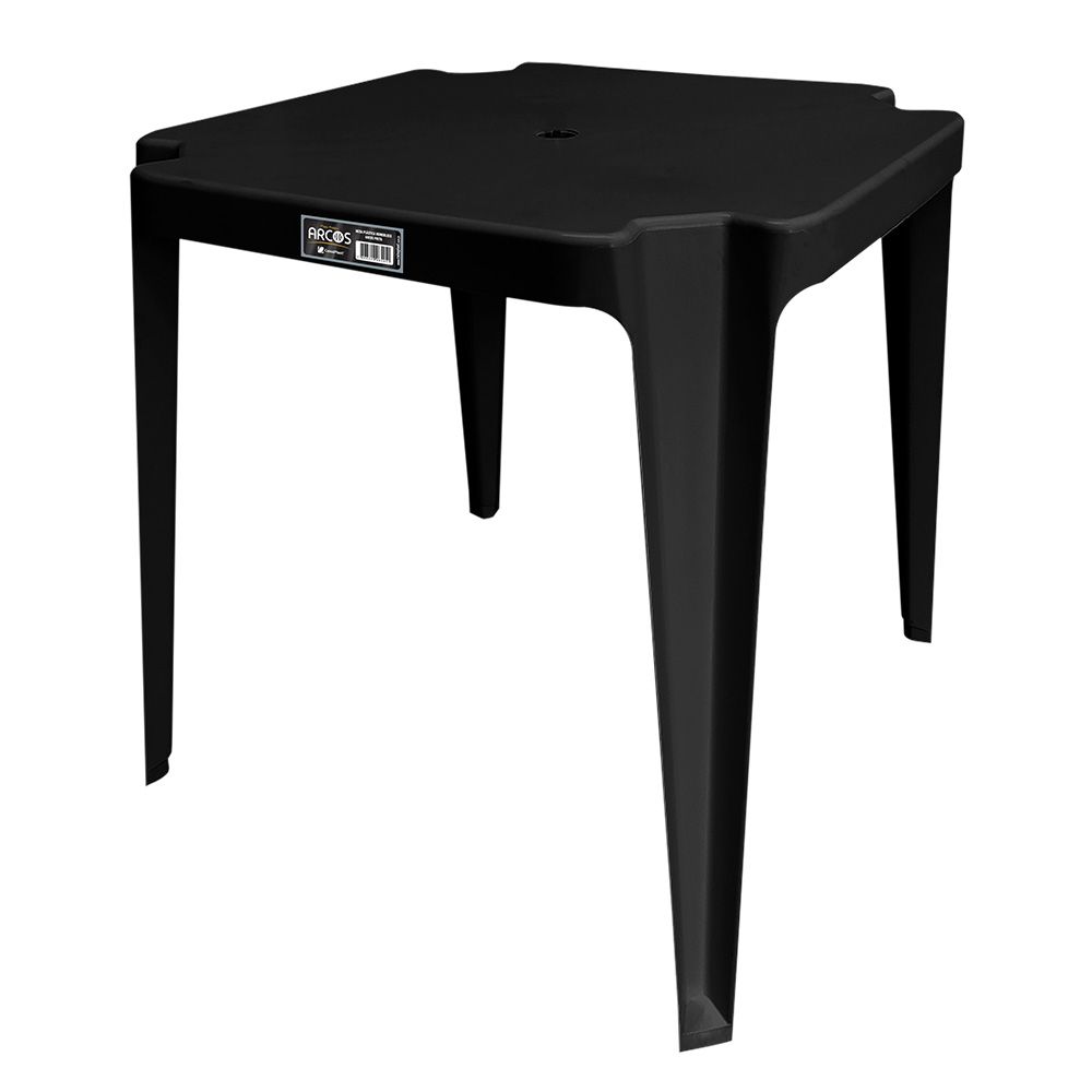 Mesa Monobloco 70x70 Preta