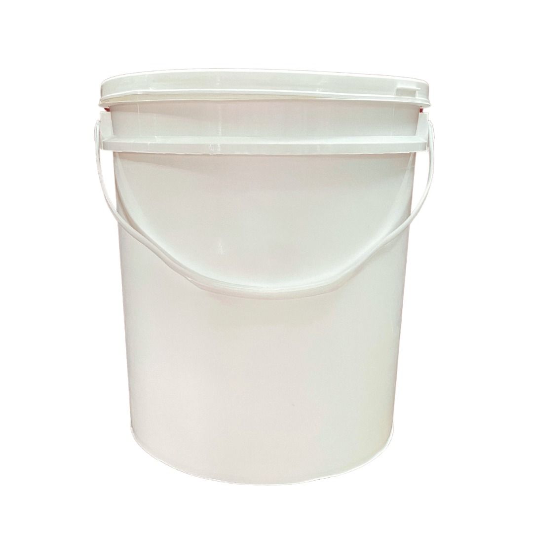 Balde Plástico Industrial C/Alça 10 Litros Branco