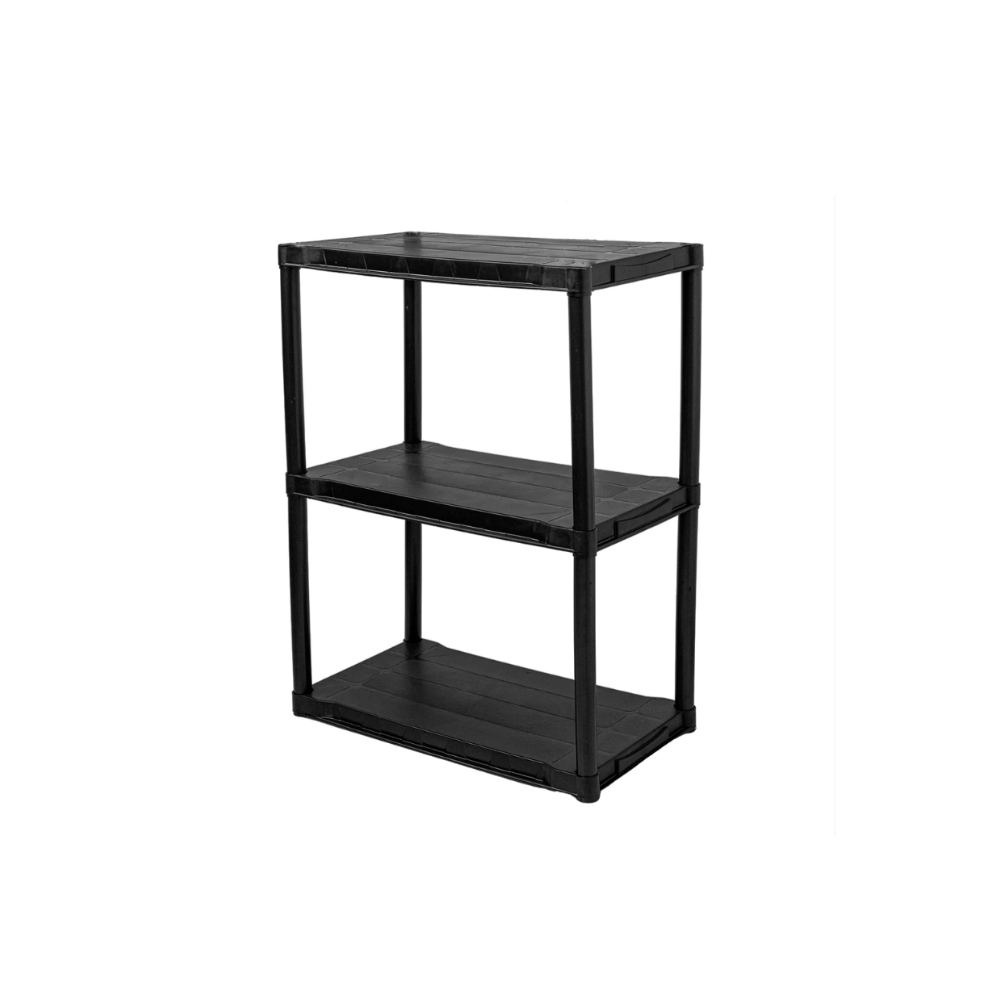 Estante Modular 3 Prateleiras Largas Preta